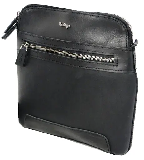 Мужская кожаная сумка на плечо Mykhail Ikhtyar 23х23х3,5 см sum0023008 - фото 5