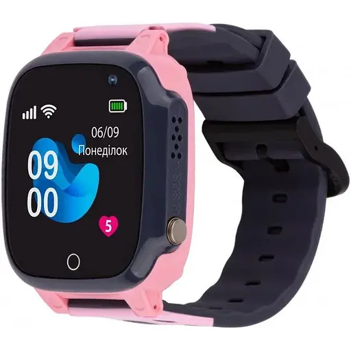 Smart Watch AmiGo GO008 MILKY GPS Wi-Fi Pink UA UCRF - фото 1