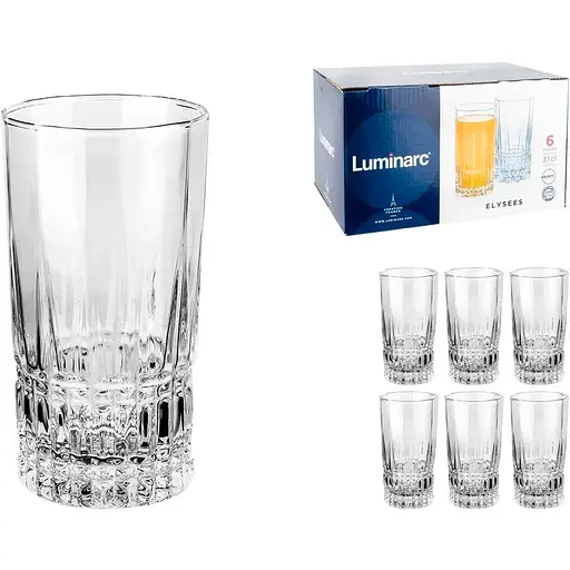 Набір склянок Luminarc Elysees високі 310 мл х 6 шт (N9067)
