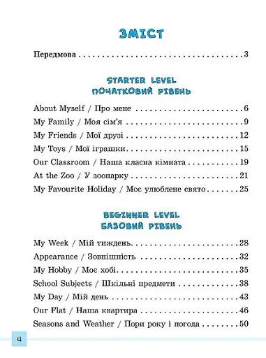 Різнорівневі усні розмовні теми. English. 1-4 класи - фото 2