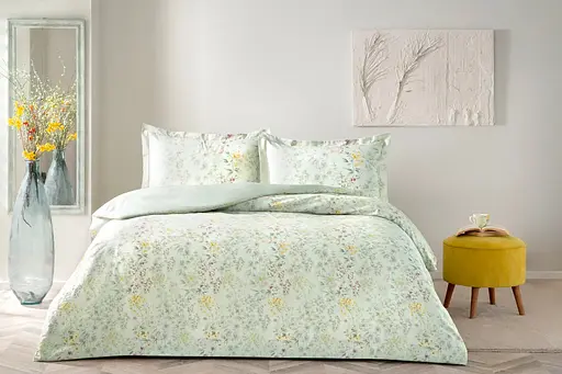 Постільна білизна Cassie Yesil Сатин Tac pbe0050972 - фото 1