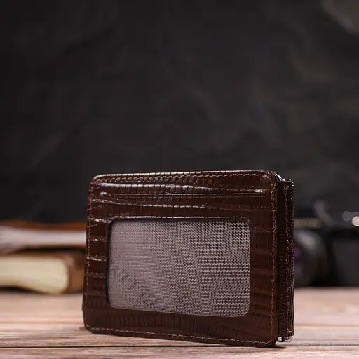 Мужской кожаный кошелек Canpellini 10.5х8х1 см acs0025587 - фото 8