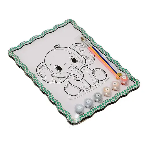 Дитячий набір для розпису по дереву "Слоник" Puz-22949 формат А4 - фото 2