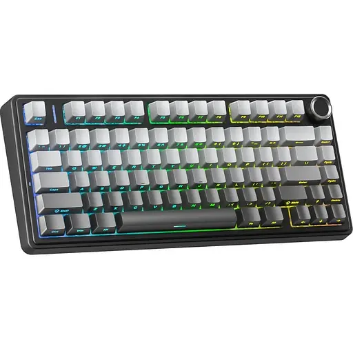 Клавіатура Aula F75 Gasket Reaper Switch Hot-Swap PBT 2.4G/BT Wireless Black Grey (6948391209913) - фото 3