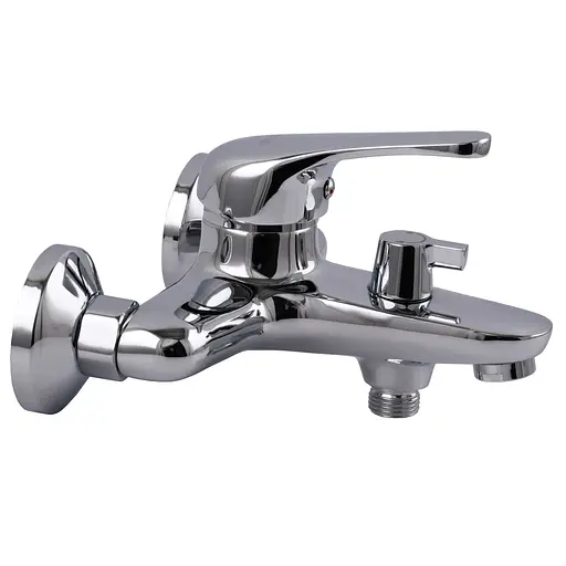 Смеситель для ванны Globus Lux Solly GLSO-0102NE латунный с ручной лейкой для душа и креплением настенным - фото 2