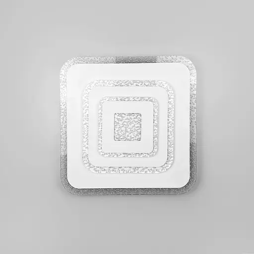 Cвітильник LED з прозорим акриловим розсіювачем 35х35 см | Line F | Арт. 2234-350 Q WT - фото 1