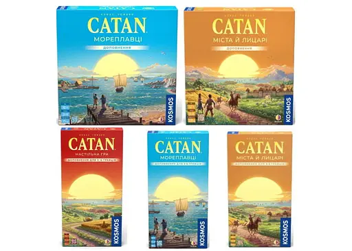 Настольная игра Rozum Набор из 5-ти дополнений к игре Катан (укр.) (R101UA+4)