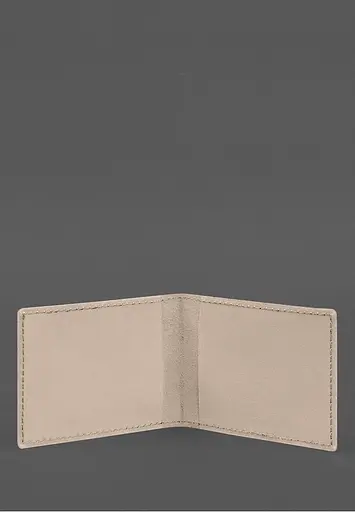 Кожаная обложка для служебного удостоверения Национальной гвардии Светло-бежевая - фото 3