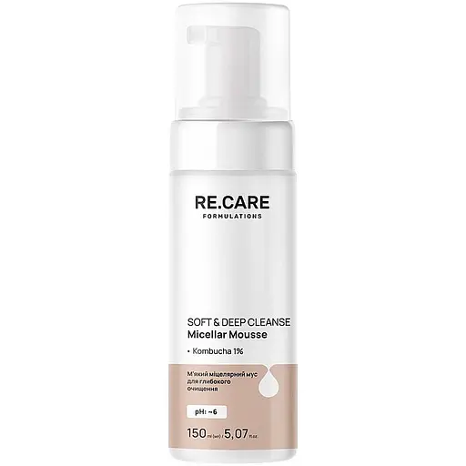 М'який міцелярний мус для глибокого очищення Re.Care Soft & Deep Cleanse Micellar Mousse 150 мл