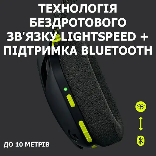 Наушники Logitech G435 LIGHTSPEED Black (981-001050) - фото 2