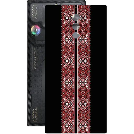 Защитная пленка StatusSKIN для ZTE Nubia Red Magic 8 Pro Plus Корпус Винил Вышиванка 3 - фото 1