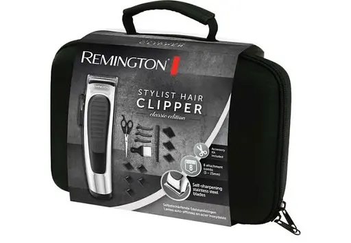 Машинка для стрижки Remington Classic Edition, сеть+аккум., роторный мотор, насадок-8, кейс, акс. компл, серебристый - фото 3