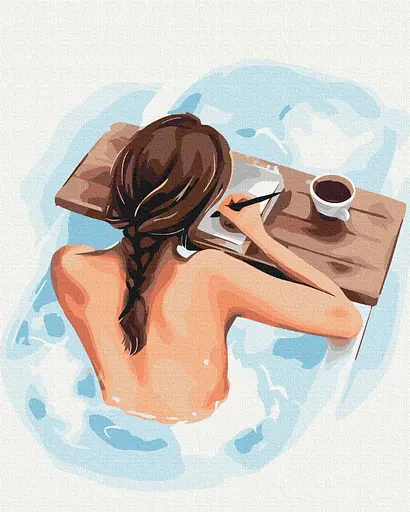 Картина за номерами на підрамнику Brushme Час для себе Alla Berezovska