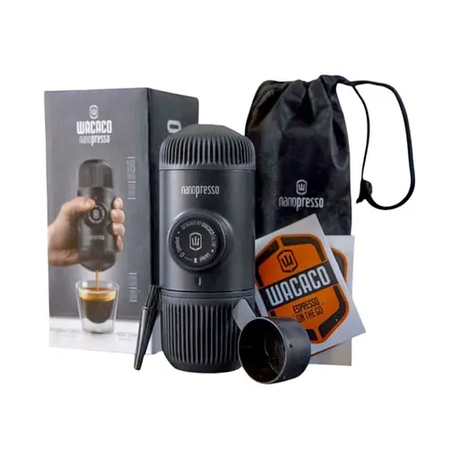 Портативна еспресо-кавоварка Wacaco Nanopresso з адаптером для капсул, механічна, для меленої кави - фото 6