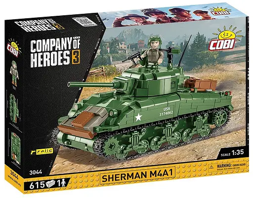 Конструктор CОВІ танк 1:35 Sherman M4A1 3044