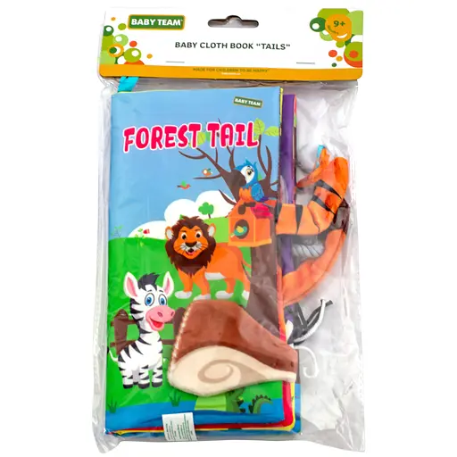 Текстильная игрушка-книжка Baby Team Хвостики (8725_дикі тварини) - фото 6