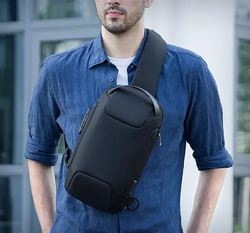 Рюкзак міський Mark Ryden 7116 8л на одне плече, для планшета до 9.7, USB, замок Black (18317) - фото 6