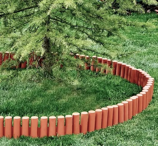 Палісад садовий Prosperplast Palisada трубчастий теракотовий 2.7 м - фото 3