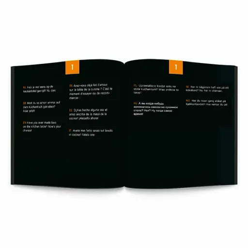 Еротична гра Tease Please Sex Roulette Kamasutra (помаранчевий) - фото 3