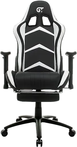 Геймерське крісло GT Racer чорне з білим (X-2534-F Black/White) - фото 2