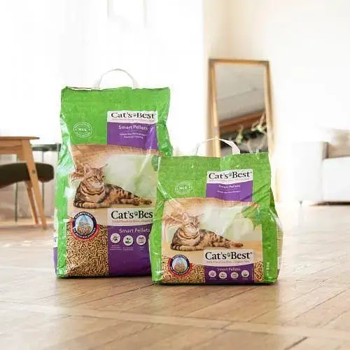 Наполнитель Cat’s Best Smart Pellets для кошачьего туалета деревянный 10л/5кг - фото 4