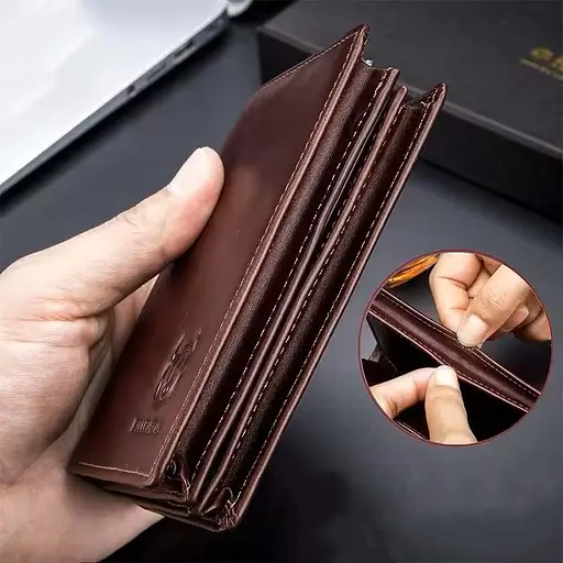 Мужской кожаный кошелек BULL 12х9.5х2.5 см acs0029250 - фото 5