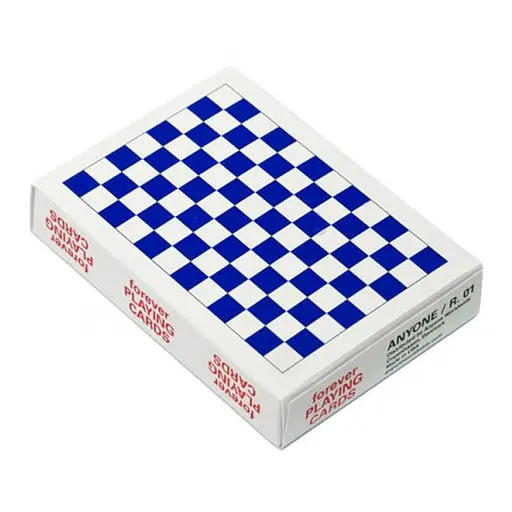 Карты для фокусов United States Playing Card Company Anyone Forever Checkerboards R2 (blue) (PC_AFCR2) - фото 1