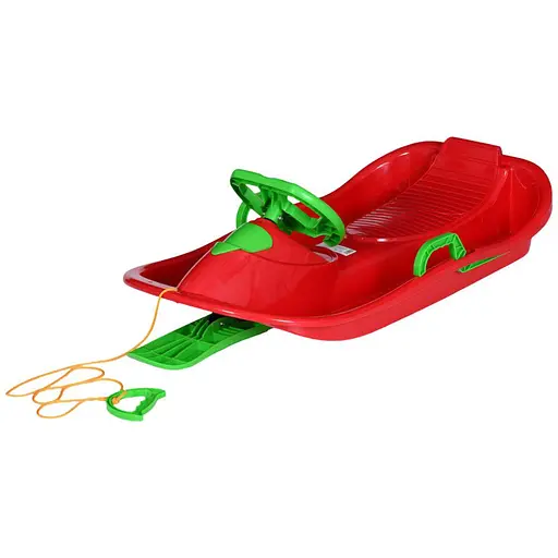 Детская ледянка MS 1725, з морозостойкого пластика, красная - фото 2