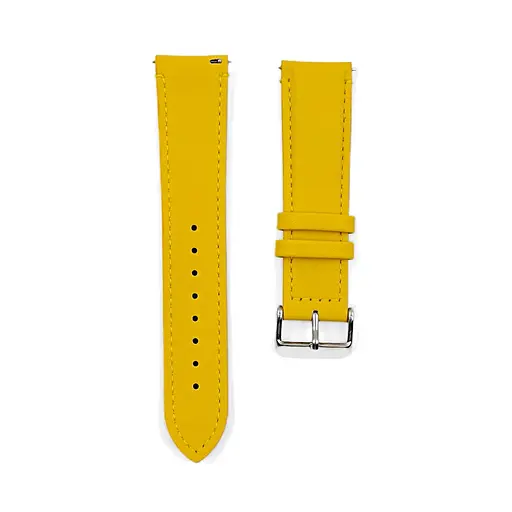 Ремінець шкіряний Tamister для годинника Xiaomi Watch 2/ 2Pro/ S4/ S3/ S2/ S1 22 мм Yellow - фото 2