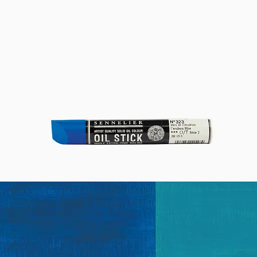 Фарба олійна у формі пастелі Sennelier Oil Stick, 38 мл, S2, Церуліум блакитний (Cerulean blue) - фото 2