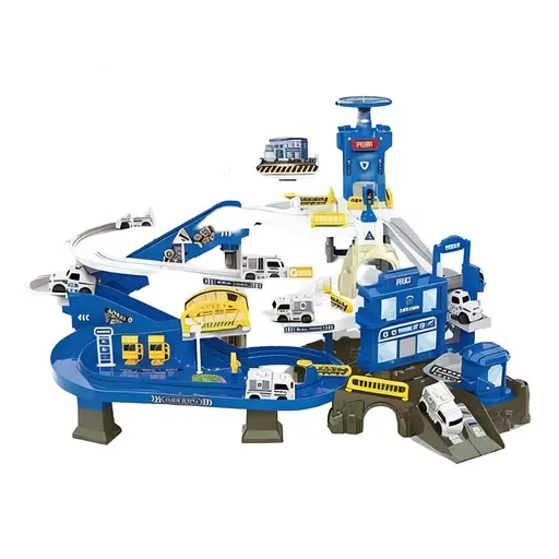 Трек ZX 005 A Поліцейська станція звук, підсвічування, механічний ліфт, автоматичний підйомник, 4 моделі