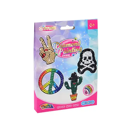 Дитяча алмазна мозаїка "Знаки" Bambi FG24030101B-2 фігурки-наліпки - фото 1