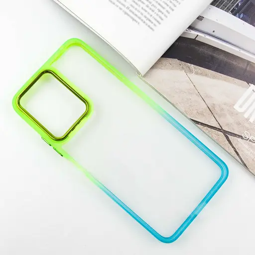 Чохол Epik TPU+PC Fresh sip series для Xiaomi Redmi Note 12 4G Бірюзовий / Лимонний - фото 2