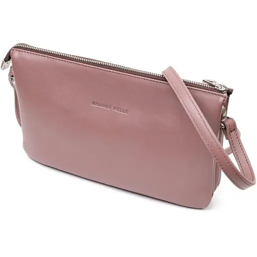 Кожаная женская сумка Grande Pelle 26х15.5х3 см sum0023592 - фото 1