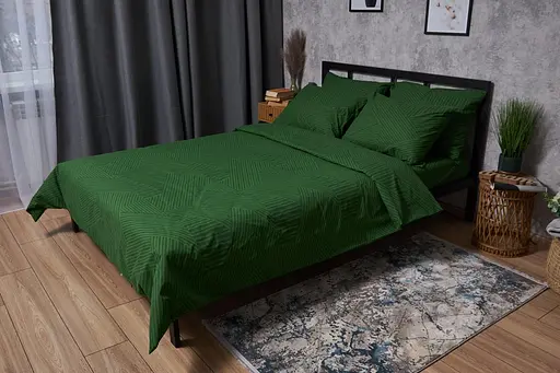 Комплект постільної білизни Moon&Star Бязь Gold Люкс Pickle King Size 220x240 наволочки 4х50х70 - фото 1