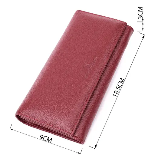 Жіночий гаманець з натуральної шкіри ST Leather 18.5х9х3 см acs0029639 - фото 3