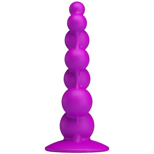 Анальний стимулятор Pretty Love на присосці BI-014158, Фіолетовий - фото 4