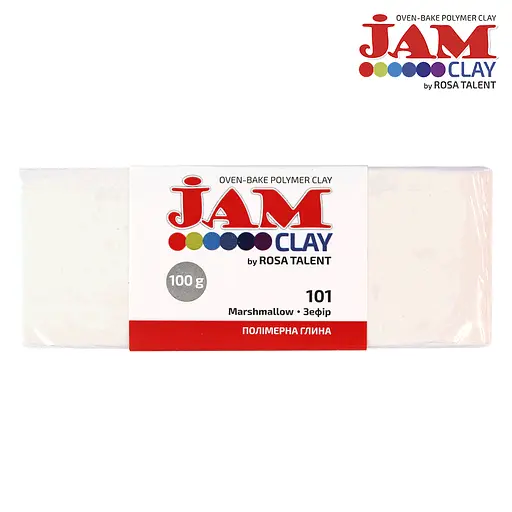 Пластика Jam Clay Зефир (Белый) 100г ROSA Talent - фото 2