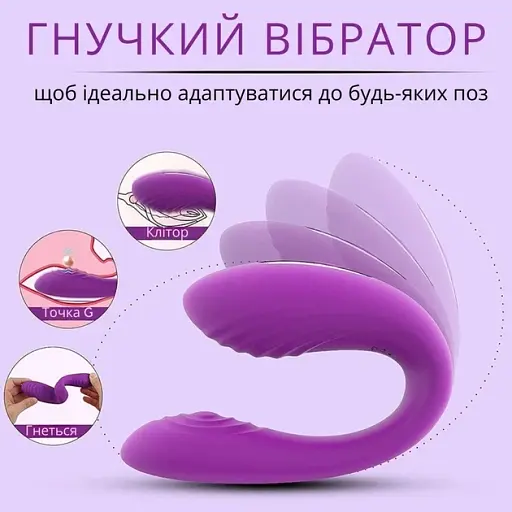 Вибратор парный I’MCUM DoubleJoy Фиолетовый (IM-KCD501) - фото 3