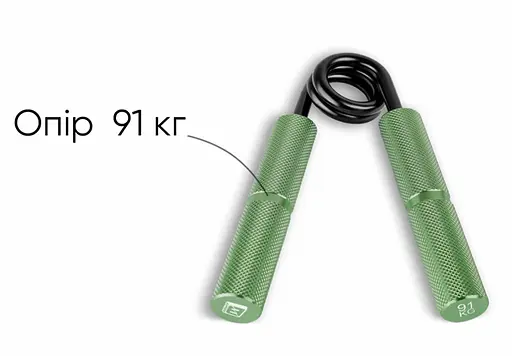 Кістьовий еспандер EasyFit Hand Grip PRO 91 кг зелений (200 lb) (EF-1902-200) - фото 4