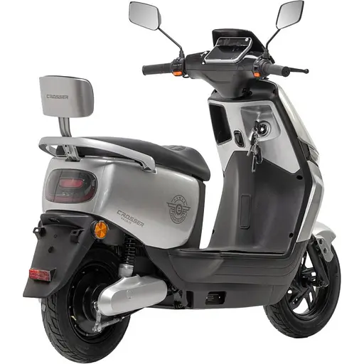 Электроскутер Двухместный Crosser CR14 (1000W, 72V/24Ah) Серый  - фото 14