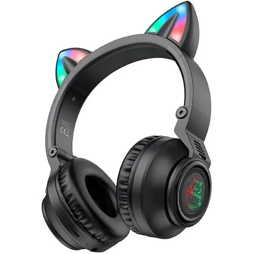 Наушники Borofone Cat ear BT headphones BO18 BT5.0, AUX/TF, 7h