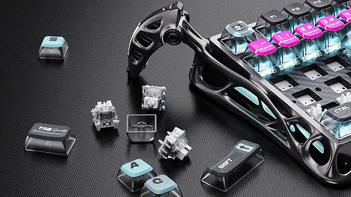 Клавіатура GravaStar Mercury V75 Pro 80keys Magnetic Jade Gaming 8K USB-A RGB Cyberpunk (GS_V75_PRO_RM_EGRY) - фото 8