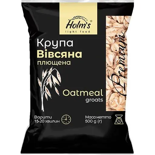 Крупа овсяная Holm's light food плющенная 500 г