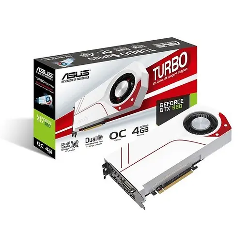 Відеокарта ASUS GTX 960 4Gb Turbo (TURBO-GTX960-OC-4GD5) (GDDR5, 128 bit, PCI-E 3.0 x16) Б/в - фото 2