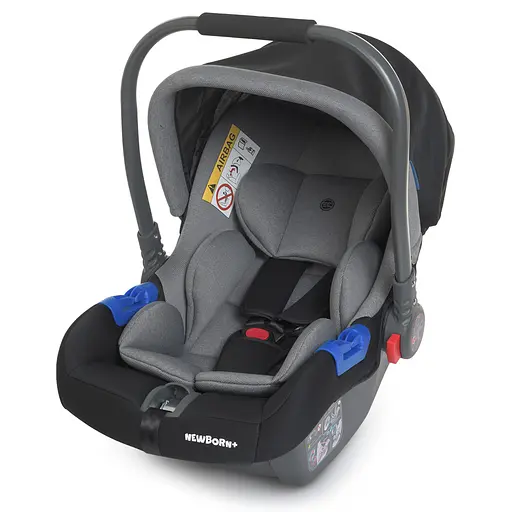 Бэбикокон ME 1043 Newborn+ Royal Gray, лён, категория 0+, чёрно-серый