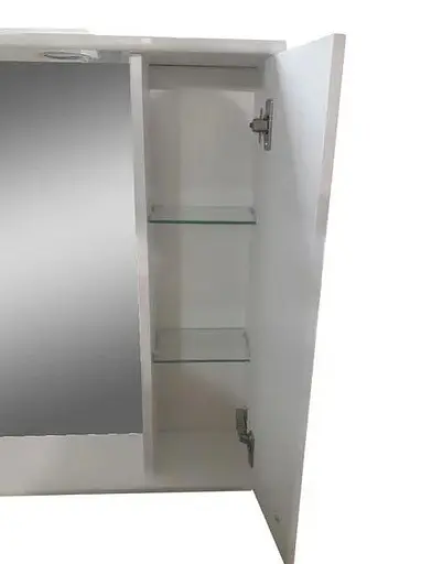 Дзеркало для ванної ПіК Альба 0165 праве з шафкою 65 см Білий 30412 - фото 2