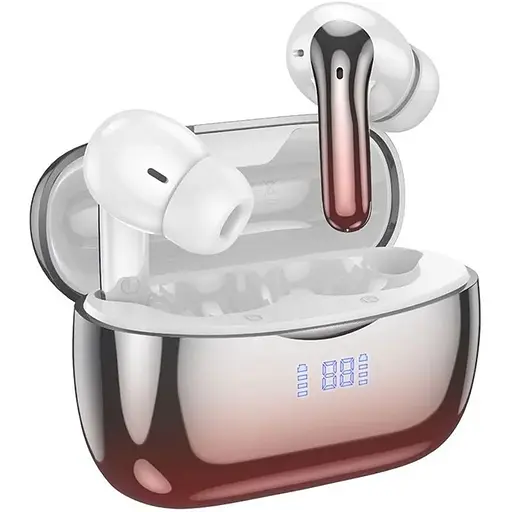 Бездротові TWS навушники Hoco EQ16, вакуумні, ANC, ENC, Noise Reduction, BT5.3, 40mAh, 320mAh, 7h, red glaze