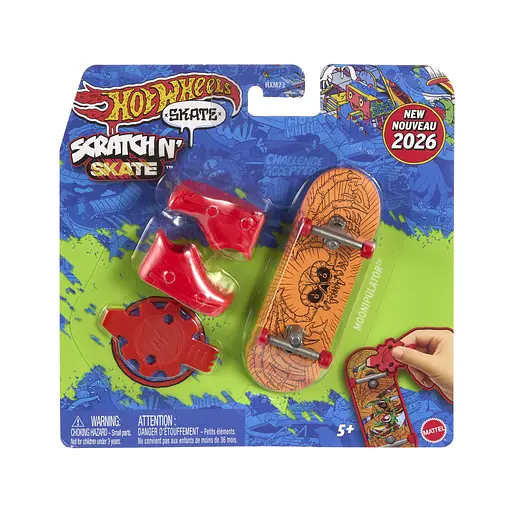 Скейт із взуттям для пальчиків Hot Wheels Круте перетворення Hot Wheels в асортименті (HXM73) - фото 5