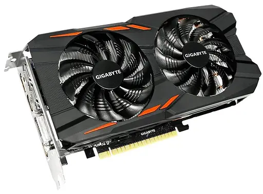 Видеокарта Gigabyte GTX 1050 2Gb OC (GV-N1050WF2OC-2GD) (GDDR5, 128 bit, PCI-E 3.0 x16) Б/у - фото 3
